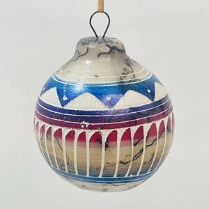 Native American Pottery Horse Hair Ornament Handmade Navajo Velcita Whitegoat